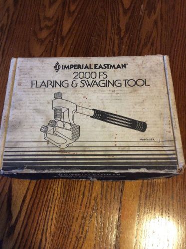 Imperial eastman 2000fs flaring &amp; swaging kit for sale
