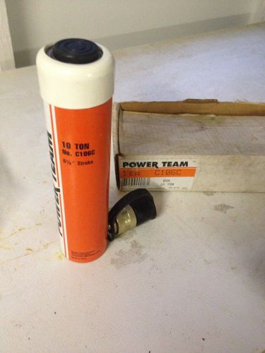 Power Team Hydraulic Cylinder 10 Ton 6 1/8&#034; stroke