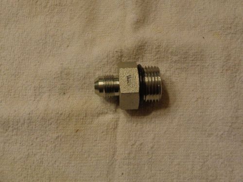 3/8&#034; male jic 37° x 5/8&#034; male o-ring steel straight connector (qty 21) for sale