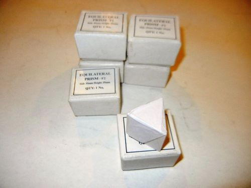 Glass Equilateral Prism 35 Side x 35mm Height, in Original Packing, One Lot of 3