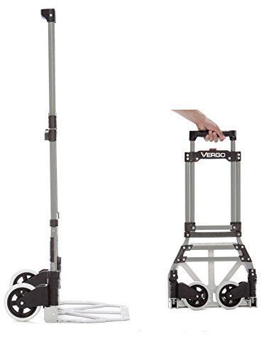 New! free 2 day shipping! vergo industrial steel folding hand truck dolly s300s for sale