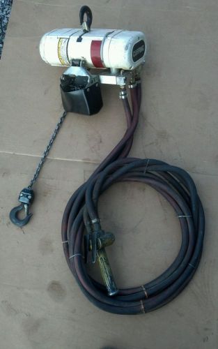 Coffing 250 lb air chain hoist ,10&#039; lift for sale