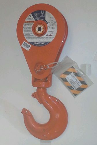 New n - 416 mckissick 12 ton 8&#034;  sheave crane snatch block , free shipping!!! for sale