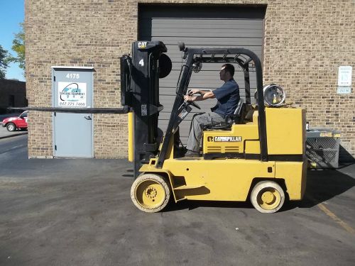 Forklift (17673) cat tc120d, 12000lbs capacity, triple mast for sale