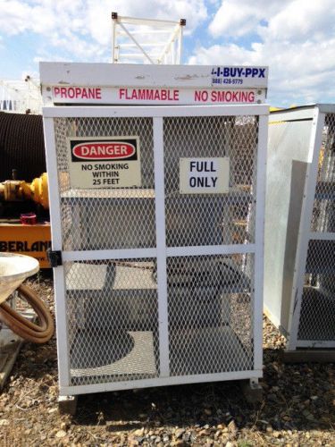 Used  propane cylinder tank storage cage cabinet 20# tanks for sale