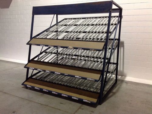 Keneco gravity flow rack roller carton racking system complete 10 bays used for sale