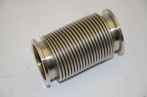 Stainless Steel Flexible Vacuum Connection Pipe, 95mmL, 38mmID, 55mmD Flange