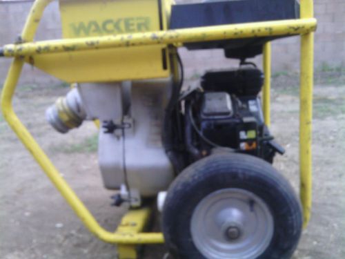 Wacker PTS 4V   4in/100mm Centrifugal Trash Pump gas powered 16 HP
