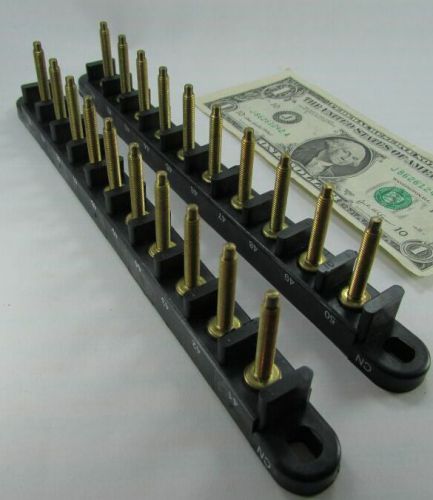 Lot 2 brass post terminal blocks, 10-position pole junction strips cb-767-10-05 for sale