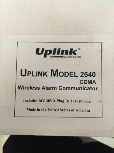 UPLINK MODEL 2540 CDMA WIRELESS ALARM COMMUNICATOR NEW
