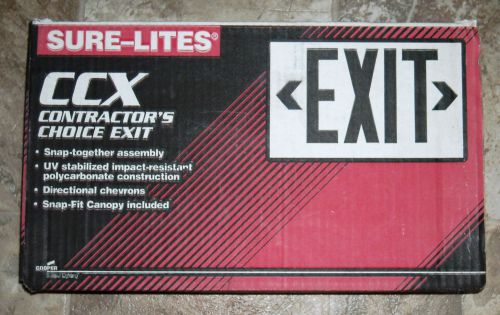 Cooper Lighting Sure-Lites LED Exit Sign CCX61RWH (No Battery Backup)
