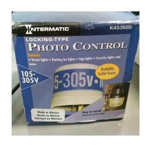 INTERMATIC K4536SS Photocontrol,Locking,105 to 305VAC