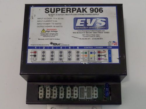 EVS Nova Electronics superpak 906 Strobe Power 6 Head Multi-flash Power supply