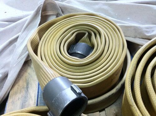 Flomaster 1-1/2&#034; X 24&#039; Rubber Fire Hose, Red Head NH Couplings