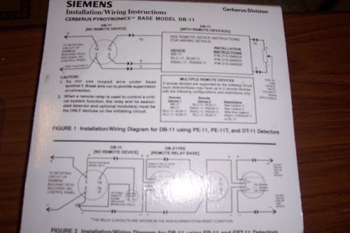 Siemens Smoke Detector Bases DB-11/-11E NIB and exit signs mounting plates