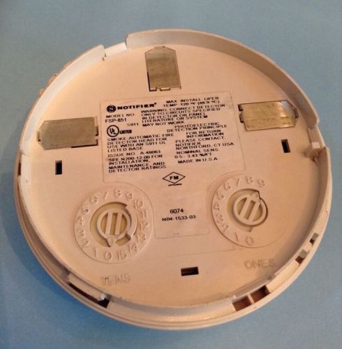 Notifier FSP-851 Fire Alarm Photoelectric Smoke Detector