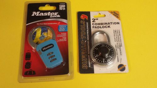 2&#034; combination padlock and master lock