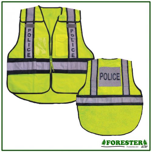 Safety Vests for Police Dept ,5 Point Tear Away,Meets ANSI/ISEA,Sizes S to 5 XL