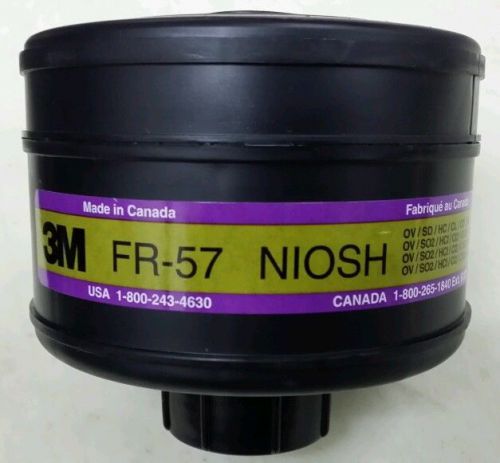 3M CRBN FR-57 NIOSH US MILITARY SPEC GAS MASK FILTER CARTRIDGE NBC NATO 40mm