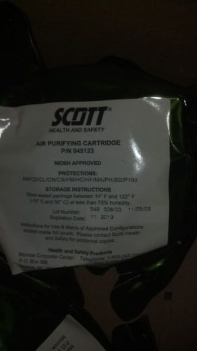 Scott air purifying gas mask cartridge 045123 for sale