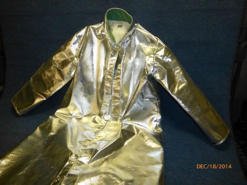 Aluminized fire retardant heat jacket agl 1136-50 steel grip mens large for sale