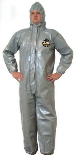 Kappler Zytron 200 Chemical Protection Coverall with Hood  Disposable  Elastic C