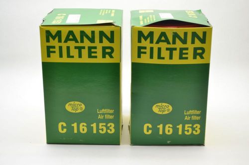 Lot 2 new mann c 16153 air filters for vacuum system b380770 for sale