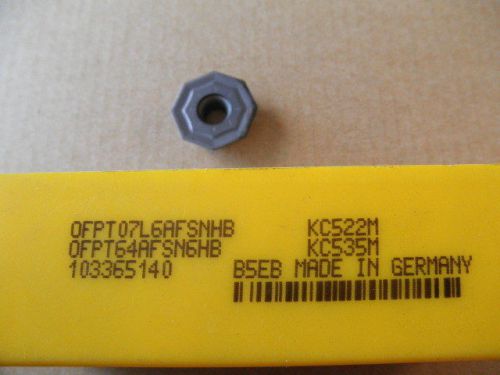 10 KENNAMETAL INSERTS NEW OFPT64AFSN6HB OFPT07L6AFSNHB KC522M KC535M
