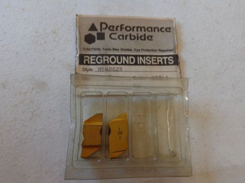 2 PERFORMANCE CARBIDE REGROUND CARBIDE GROOVING INSERTS NR4062R KC810