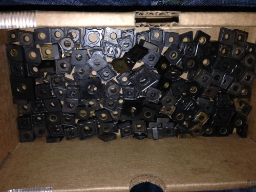 5 lb box of clean carbide inserts with used and unused angles-cut iron/steel/ect for sale