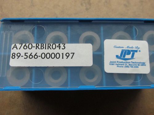 Carbide inserts, round with hole and countersink- .514/.520 diameter, lot of 850 for sale