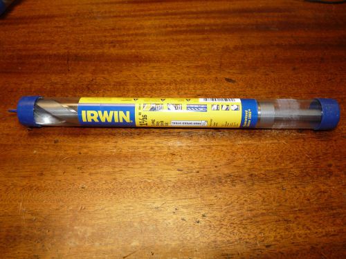 Irwin 60468 1-1/16 x12 oal longboy drill bit 1/2&#034; shank 3 flats f/ wood &amp; metal for sale