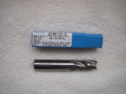 1 NEW SGS 5/8&#034; DIA  SINGLE END SOLID CARBIDE END MILL 4 FLUTES