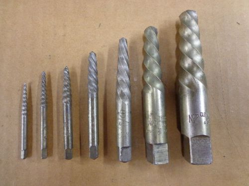Machinist  tools 7pc ez-out screw extractor set, mechanic,  home shop, garage for sale
