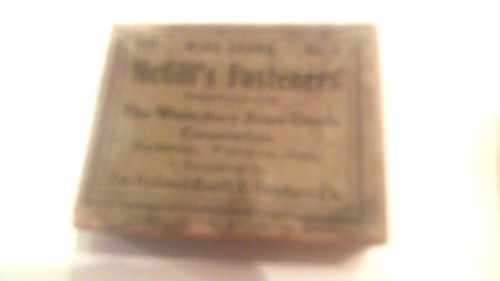 VINTAGE  WIRE SHANK BOX NUMBER 8 BRASS MCGILL&#039;S FASTENERS