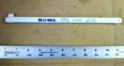 Blu-Mol Blade, Hacksaw, Bi-metal, 10&#034;, 24 TPI, 10/pk -No. 1024UL - L1813