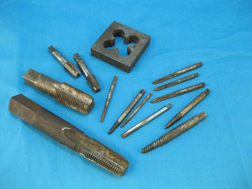 Vintage 14p thread pipe tooling hand taps die threadwell bay state morse home for sale