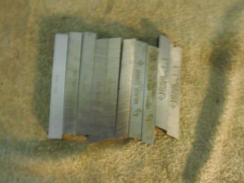 Lathe cutter bits, 1/2&#034; square, Mo-Max and STM, 10 total