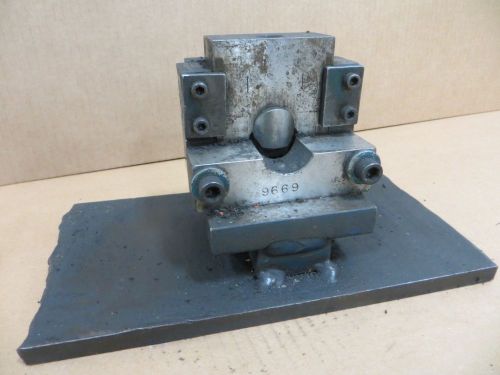 (1) vogel tool &amp; die press mount type tube shear - end notcher - used - am12569 for sale