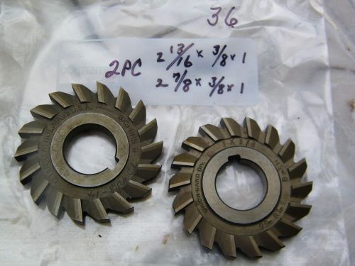2-pcs -union - usa-mixed sizes, straight side milling cutter - for sale