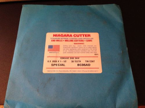 Niagara Cutters Concave Side Saw 6 X .0938 X 1-1/2 Special BC06AD