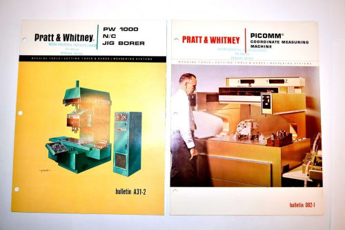 PRATT &amp; WHITNEY PW 1000 N/C JIG BORER &amp; PICOMM COORDINATE MEASURE MACHINE #RR142