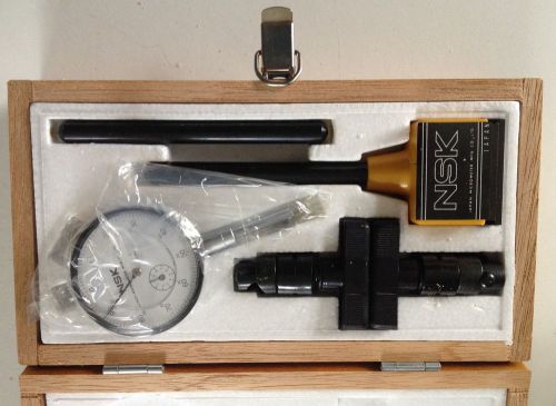 NSK New Unused Micrometer Fowler Dial Test Magnetic Base Indicator w/ Case Seald