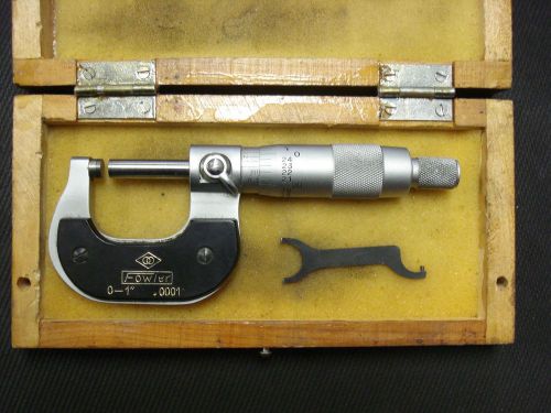 Vintage Fowler (52-229-001) 0-1&#034; Micrometer