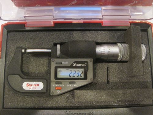 Starrett Digital Micrometer No. 3732XFL-1