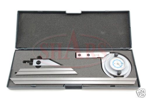 Stainless universal 6 12 90 dial bevel protractor satin for sale