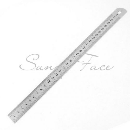 High quality stainless steel measuring tools ruler rule scale 30cm 12 inch 300mm for sale