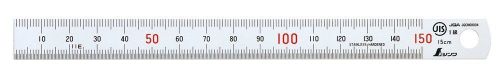 SHINWA 15cm 150mm Stainless Steel Ruler Scale for Work