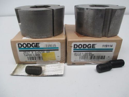 Lot 2 new dodge reliance assorted 119114 5 2517 1-3/8 1-7/16 kw bushing d251537 for sale