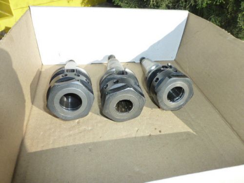 3 USED VALENITE CAT 40 COLLET TOOL HOLDERS V40CT-10SG-30    NO RESERVE